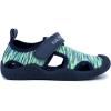 imageNautica Kids Protective Water ShoeClosedToe Sport Sandal Boy  Girl Big KidLittle KidToddlerNavy Lime Heather