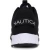 imageNautica Kids Running Sneakers  Comfortable Shoes for Boys and Girls  Sizes for Big ampamp Little Kids LaceUpBungee ManalapinBlack Whitemanalapin