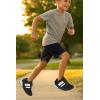imageNautica Kids Running Sneakers  Comfortable Shoes for Boys and Girls  Sizes for Big ampamp Little Kids LaceUpBungee ManalapinBlack Whitemanalapin