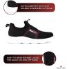 imageNautica Kids Sneaker Athletic SlipOn Bungee Running ShoesBoy  GirlBig KidLittle KidToddler  NeaveKappilBlackRed