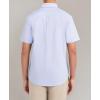 imageNautica Young Mens Uniform Short Sleeve Performance Oxford ButtonDown ShirtOx Blue