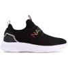 imageNautica Youth Girls SlipOn Athletic Sneakers  Stylish Running and Tennis Shoes for Little and Big KidsBlack Glitter Mesh