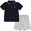 Navy Blue/White