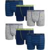 Flag Icon Print/Deep Navy/Stripe-6pk