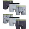 Grey Heather Print/Quiet Grey/Charcoal- 6pk