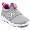 imageNautica Girls SlipOn Sneaker  Athletic Running Kids Shoe for Walking Running Tennis and Sports ToddlerLittle KidGreyPink