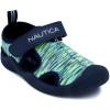 imageNautica Kids Protective Water ShoeClosedToe Sport Sandal Boy  Girl Big KidLittle KidToddlerNavy Lime Heather