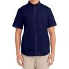 imageNautica Young Mens Uniform Short Sleeve Performance Oxford ButtonDown ShirtNavy
