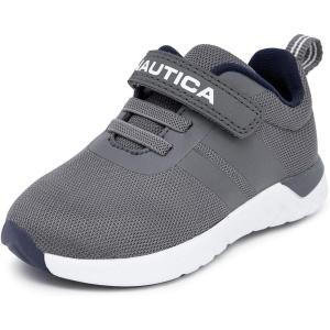 imageNautica Kids Fashion Sneaker Athletic Running Shoe with One Strap Boys  GirlsToddlerLittle KidStorm Mesh Navy