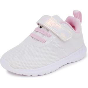 imageNautica Kids Fashion Sneaker Athletic Running Shoe with One Strap Boys  GirlsToddlerLittle KidWhite Iridescent