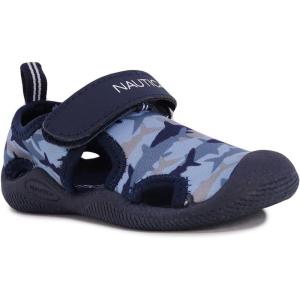 imageNautica Kids Protective Water ShoeClosedToe Sport Sandal Boy  Girl Big KidLittle KidToddlerNavy Shark Camo