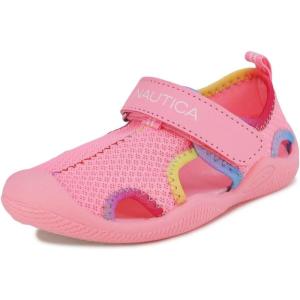 imageNautica Kids Protective Water ShoeClosedToe Sport Sandal Boy  Girl Big KidLittle KidToddlerPink Rainbow