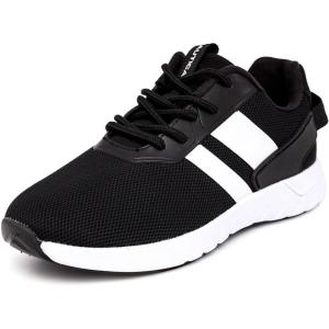 imageNautica Kids Running Sneakers  Comfortable Shoes for Boys and Girls  Sizes for Big ampamp Little Kids LaceUpBungee ManalapinBlack