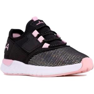 imageNautica Kids Sneaker Athletic SlipOn Bungee Running ShoesBoy  GirlBig KidLittle KidToddler  NeaveKappilBlack Iridescent Pinksteam Rock