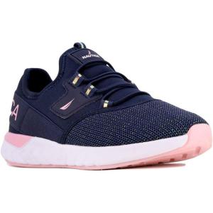 imageNautica Kids Sneaker Athletic SlipOn Bungee Running ShoesBoy  GirlBig KidLittle KidToddler  NeaveKappilNavy Peony Iridescentsteam Rock