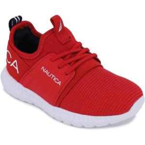 imageNautica Kids Sneaker Athletic SlipOn Bungee Running ShoesBoy  GirlBig KidLittle KidToddler  NeaveKappilRed Tonal
