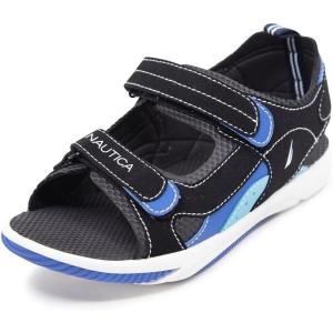 imageNautica Kids Sports Sandals Open Toe Athletic Beach Water Shoes Boys  Girls ToddlerLittle KidBig KidBlack Blue Tealhelm