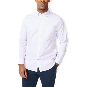 imageNautica Young Mens School Uniform Long Sleeve Performance Oxford ButtonDown ShirtLavendula