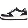 imageNautica Boys LowTop Sneakers Basketball Tennis Shoes for Kids Outdoor School Running Shoes  Sizes for Big KidLittle KidBlack Silverivan