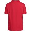 imageNautica Boys Short Sleeve Anchor Polo Button Closure Soft ampamp Comfortable Pique FabricCarmine