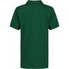 imageNautica Boys Short Sleeve Anchor Polo Button Closure Soft ampamp Comfortable Pique FabricEvergreen