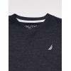 imageNautica Boys Short Sleeve Solid VNeck TShirt Soft Comfortable Relaxed FitSport Navy Heather
