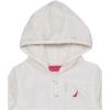 imageNautica Girls Chipie Faux Fur Jacket Hooded Lightweight Coat with Nylon Yoke FullZip FrontMarshmallow
