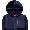 imageNautica Girls Chipie Faux Fur Jacket Hooded Lightweight Coat with Nylon Yoke FullZip FrontPeacoat