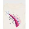 imageNautica Girls Long Sleeve Graphic TShirt Flip Sequin and Glitter EmbellishmentsEggnog We Shine