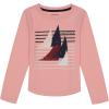 imageNautica Girls Long Sleeve Graphic TShirt Flip Sequin and Glitter EmbellishmentsPink Dolphin Sail
