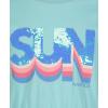 imageNautica Girls Short Sleeve Jersey Tee Dress with Elastic Cinched Waist Fun Designs ampamp ColorsBlue Tint