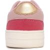 imageNautica Girls Sneakers  LaceUp Tennis Shoes Casual ampamp Comfortable for ToddlersToddler Little Kids ampamp Big Kids PlatformRegularBone Coral Sky