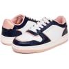 imageNautica Girls Sneakers  LaceUp Tennis Shoes Casual ampamp Comfortable for ToddlersToddler Little Kids ampamp Big Kids PlatformRegularNavy Gold White
