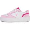 imageNautica Girls Sneakers  LaceUp Tennis Shoes Casual ampamp Comfortable for ToddlersToddler Little Kids ampamp Big Kids PlatformRegularPlatform Pink White