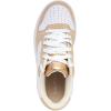 imageNautica Girls Sneakers  LaceUp Tennis Shoes Casual ampamp Comfortable for ToddlersToddler Little Kids ampamp Big Kids PlatformRegularTan White Gold