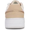 imageNautica Girls Sneakers  LaceUp Tennis Shoes Casual ampamp Comfortable for ToddlersToddler Little Kids ampamp Big Kids PlatformRegularTan White Gold