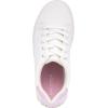 imageNautica Girls Sneakers  LaceUp Tennis Shoes Casual ampamp Comfortable for ToddlersToddler Little Kids ampamp Big Kids PlatformRegularWhite Iridescent Pinkvalenia