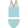 imageNautica Girls TwoPiece Bikini Swimsuit Set UPF 50 Sun Protection QuickDry Bathing SuitTangerine Turquoise
