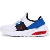imageNautica Kids Athletic SlipOn Sneakers  Comfortable Bungee Running Shoes for Boys and Girls  Stylish and Supportive Footwear for Active Kids Big KidLittle KidToddlerWhite Multimolded