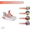 imageNautica Kids Athletic SlipOn Sneakers  Comfortable Bungee Running Shoes for Boys and Girls  Stylish and Supportive Footwear for Active Kids Big KidLittle KidToddlerBone Orange