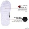 imageNautica Kids Athletic SlipOn Sneakers  Comfortable Bungee Running Shoes for Boys and Girls  Stylish and Supportive Footwear for Active Kids Big KidLittle KidToddlerBlackRed