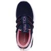 imageNautica Kids Athletic SlipOn Sneakers  Comfortable Bungee Running Shoes for Boys and Girls  Stylish and Supportive Footwear for Active Kids Big KidLittle KidToddlerNavy Pink Metallic