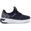 imageNautica Kids Athletic SlipOn Sneakers  Comfortable Bungee Running Shoes for Boys and Girls  Stylish and Supportive Footwear for Active Kids Big KidLittle KidToddlerNavy Grey
