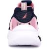 imageNautica Kids Athletic SlipOn Sneakers  Comfortable Bungee Running Shoes for Boys and Girls  Stylish and Supportive Footwear for Active Kids Big KidLittle KidToddlerNavy Pink Metallic