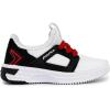imageNautica Kids Athletic SlipOn Sneakers  Comfortable Bungee Running Shoes for Boys and Girls  Stylish and Supportive Footwear for Active Kids Big KidLittle KidToddlerWhite Black Red