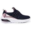 imageNautica Kids Athletic SlipOn Sneakers  Comfortable Bungee Running Shoes for Boys and Girls  Stylish and Supportive Footwear for Active Kids Big KidLittle KidToddlerNavy Pink Metallic