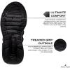 imageNautica Kids Athletic SlipOn Sneakers  Comfortable Bungee Running Shoes for Boys and Girls  Stylish and Supportive Footwear for Active Kids Big KidLittle KidToddlerBlack Monochrome
