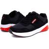 imageNautica Kids Boys Casual LaceUp Fashion Sneakers Oxford Comfortable Walking Shoe Big Kid  Little Kid  ToddlerBlackRed