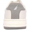 imageNautica Kids Boys LaceUp Fashion Sneakers LowTop Dress Shoes for Youth  Big KidLittle KidBone Greycamming