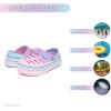 imageNautica Kids Girls Clogs Slip On Platform Slides Garden Shoes Water Sandals Beach Slipper for Children Indoor OutdoorPink Purple Blue